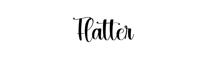 Flatter  नि: शुल्क फ़ॉन्ट्स डाउनलोड