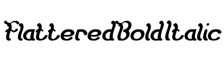 Flattered Bold Italic  baixar fontes gratis