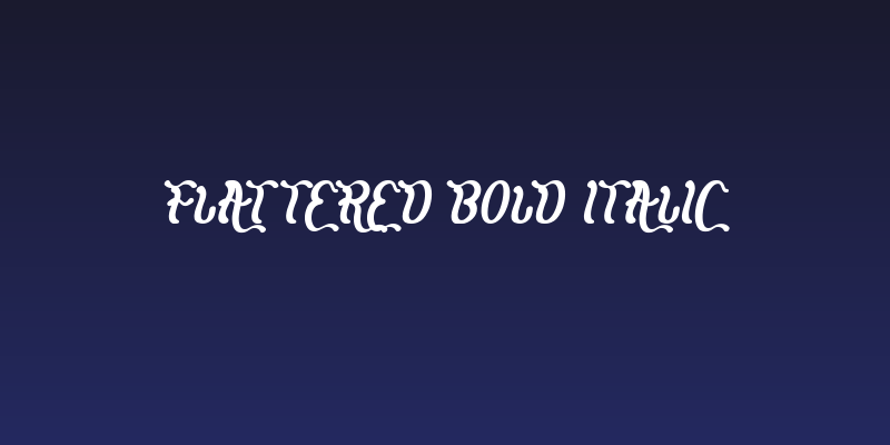 Flattered Bold Italic Social Header