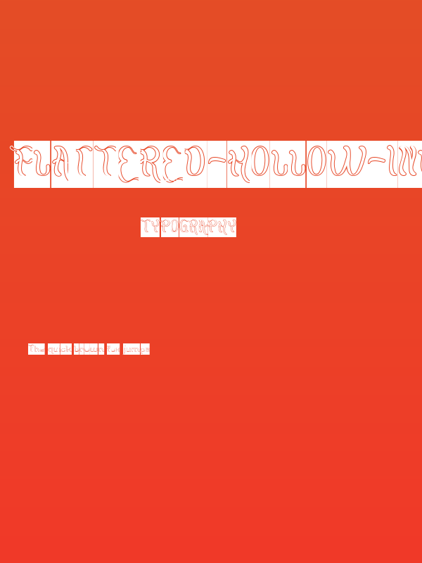 Flattered-Hollow-Inverse Poster