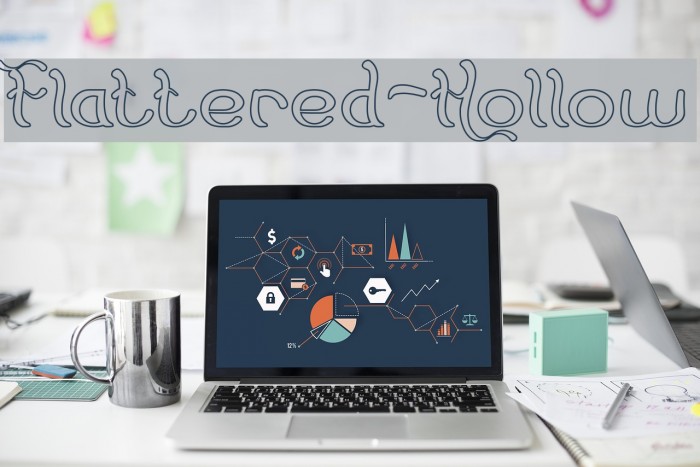 Flattered-Hollow Font examples