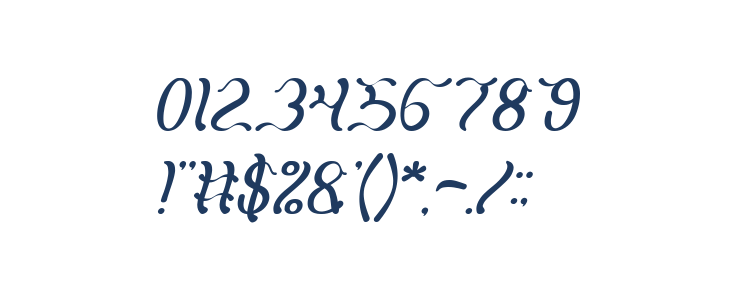 Flattered Italic Other Characters