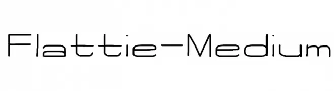 Flattie-Medium  Frei Schriftart Herunterladen