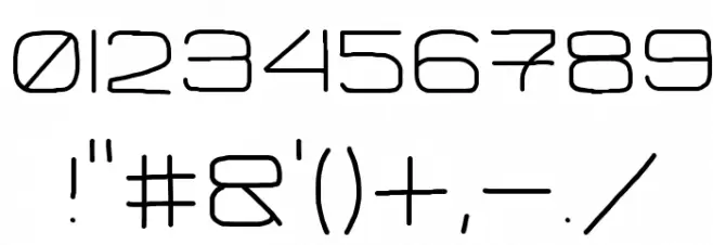 Flattie-Medium Font OTHER CHARS