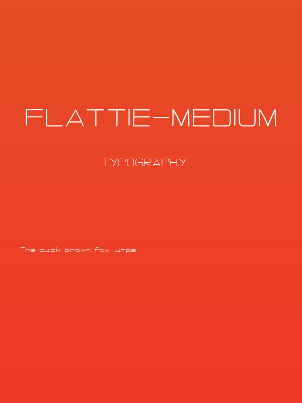 Flattie-Medium Poster