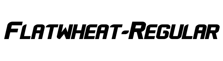 Flatwheat-Regular Шрифта