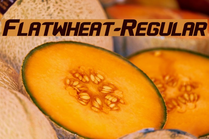 Flatwheat-Regular फ़ॉन्ट examples