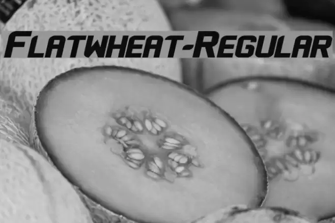 Flatwheat-Regular Font examples