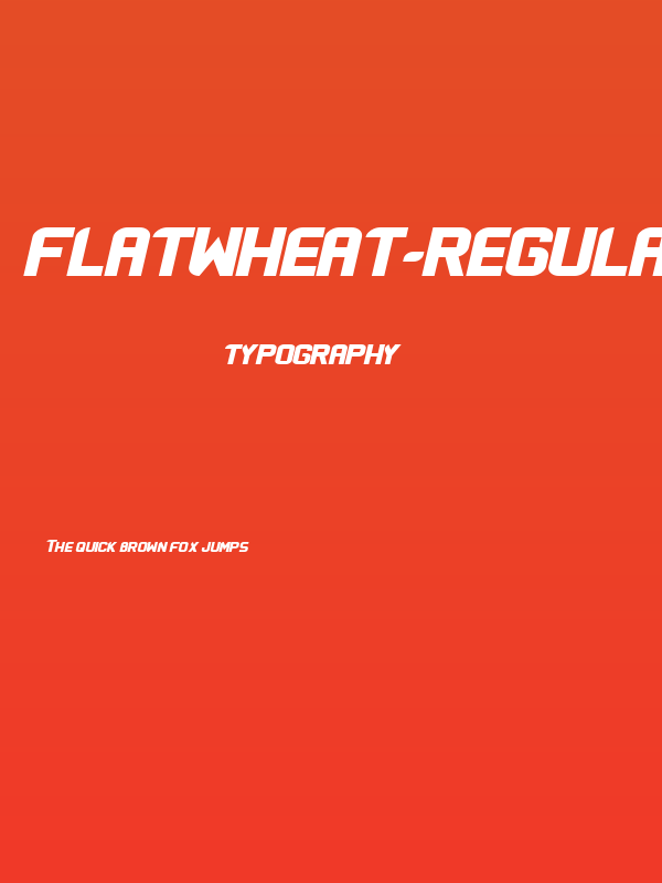 Flatwheat-Regular Poster