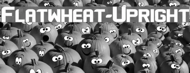 Flatwheat-Upright Font examples