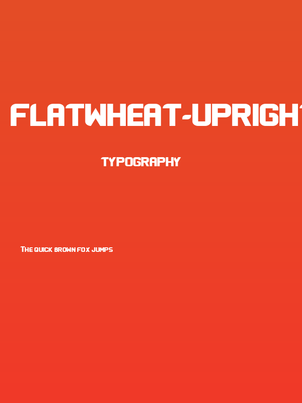 Flatwheat-Upright Poster