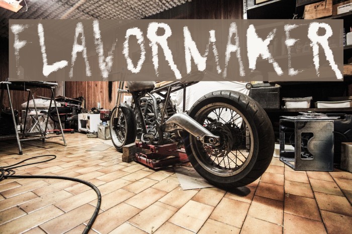 FlavorMaker Font examples