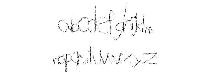 FlavoredCrayons Font LOWERCASE