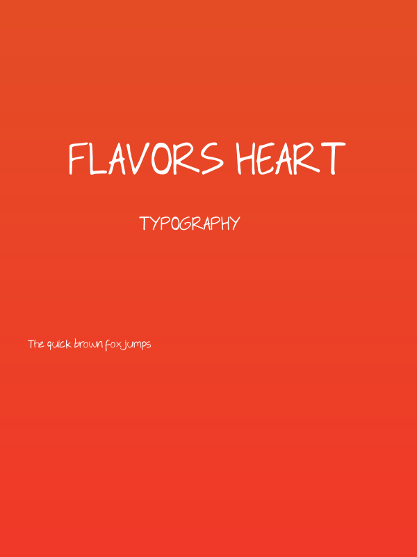 Flavors Heart Poster