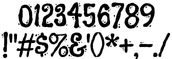 Flavors Font OTHER CHARS