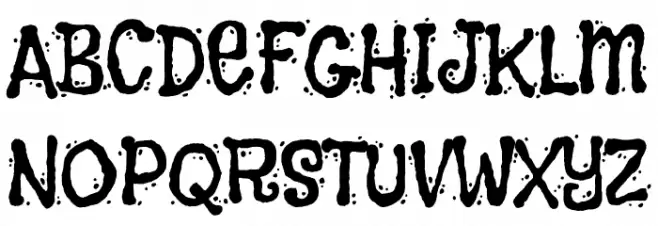 Flavors Font UPPERCASE