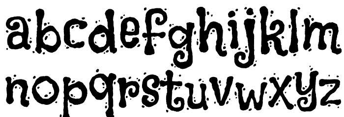 Flavors Font LOWERCASE
