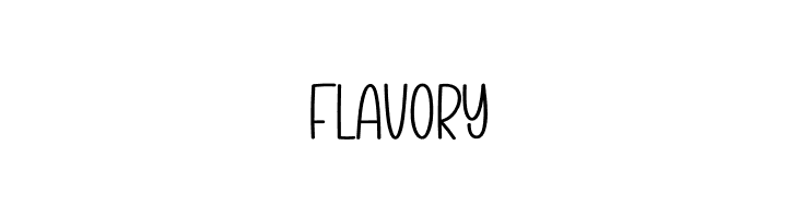 Flavory  フリーフォントのダウンロード