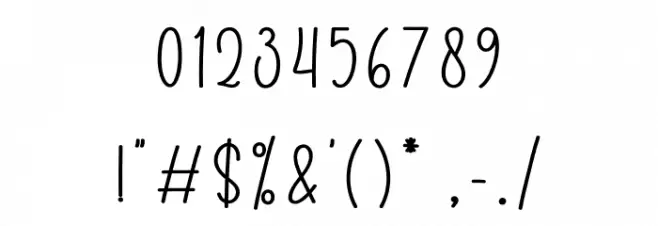 Flavory Font OTHER CHARS
