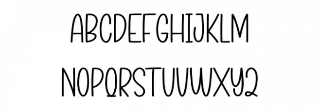 Flavory Font LOWERCASE