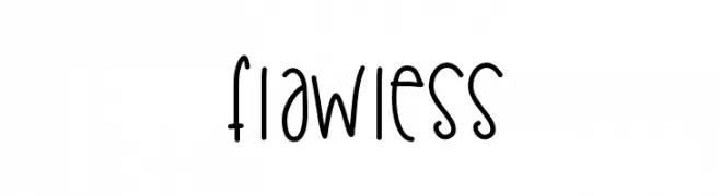 Flawless  font caratteri gratis