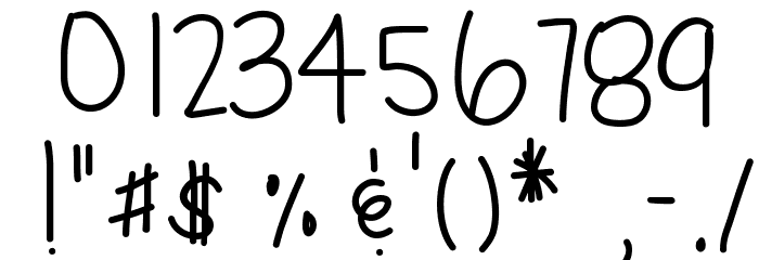 Flawless Font OTHER CHARS