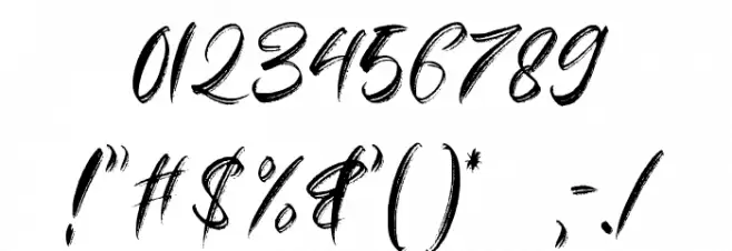 Flawless Font OTHER CHARS