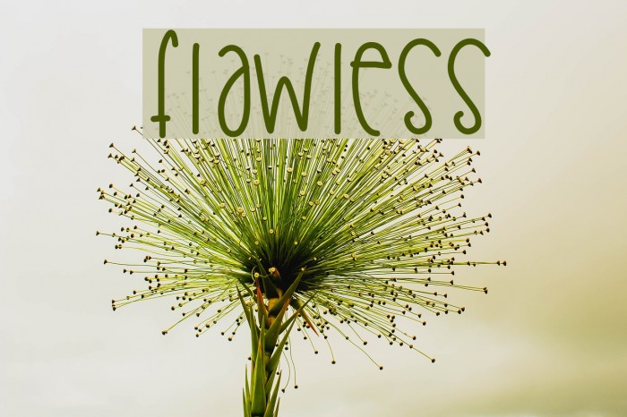 Flawless Font examples