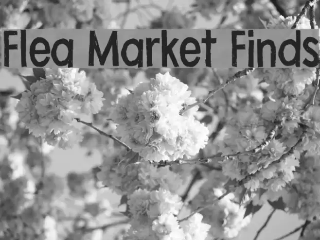 Flea Market Finds Font examples