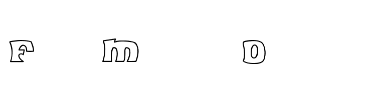 Flea Market Outline Font