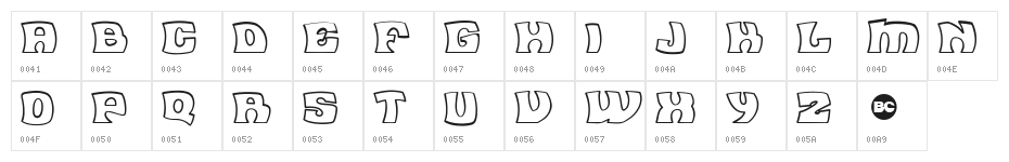 Flea Market Outline Character Map