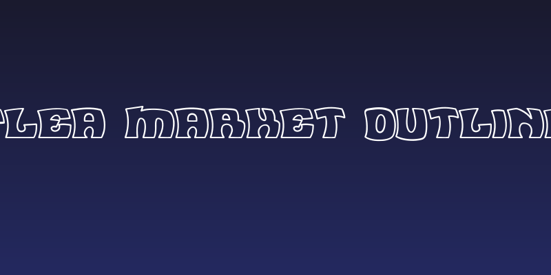 Flea Market Outline Social Header