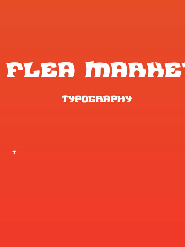 Flea Market Plain Poster
