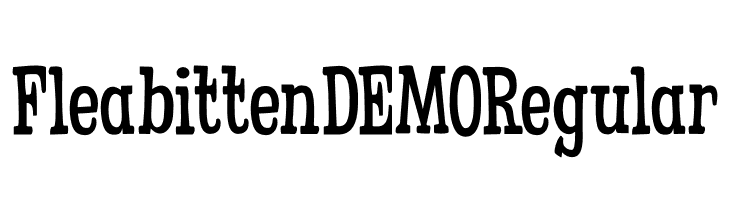 Fleabitten DEMO Regular  لخطوط تنزيل