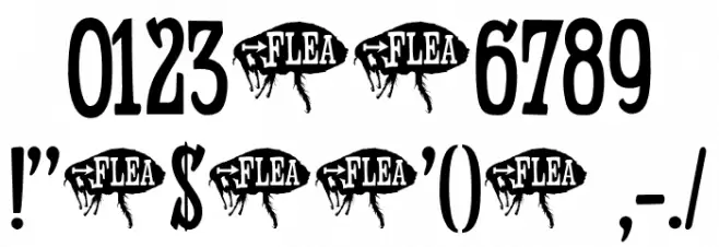 Fleabitten DEMO Regular Font OTHER CHARS