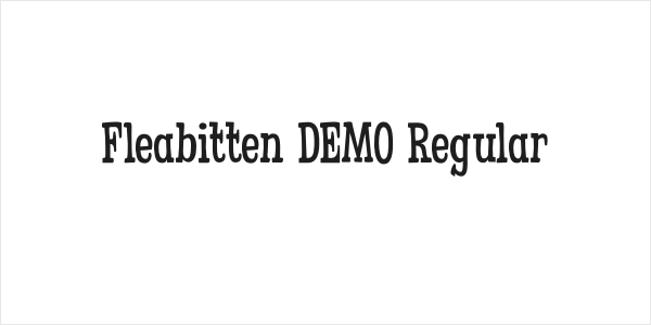 Fleabitten DEMO Regular Logo