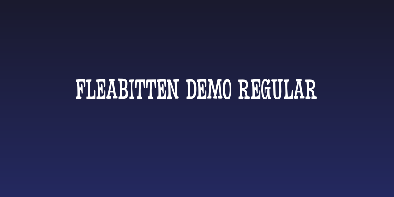 Fleabitten DEMO Regular Social Header