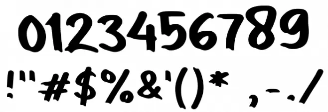 Flean Font OTHER CHARS