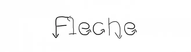 Fleche  Frei Schriftart Herunterladen