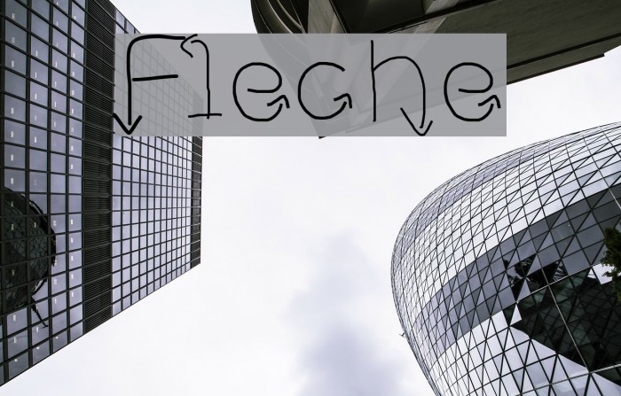 Fleche Font examples