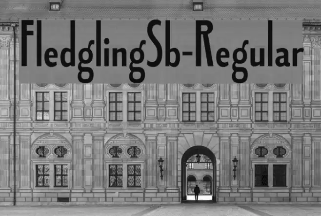 FledglingSb-Regular Font examples