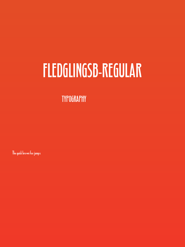 FledglingSb-Regular Poster