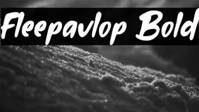 Fleepavlop Bold Font examples
