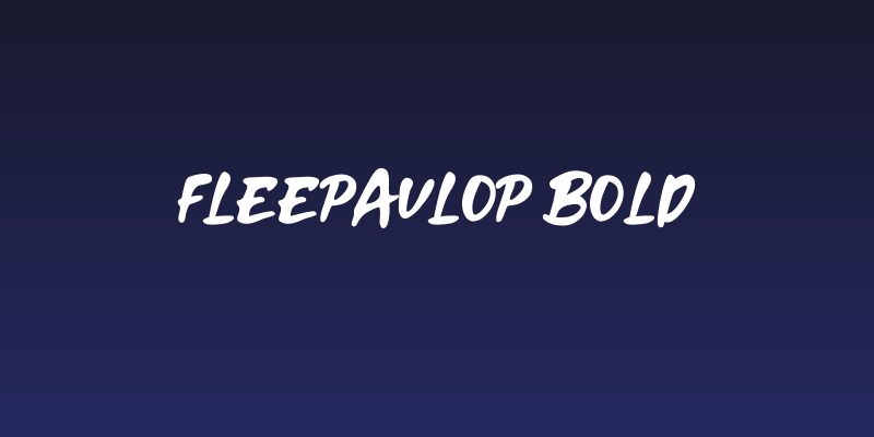 Fleepavlop Bold Social Header