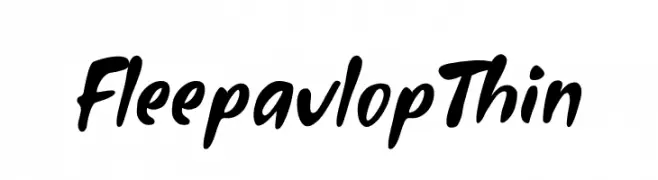 Fleepavlop Thin  les polices de caractères gratuit tlcharger