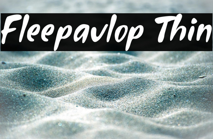 Fleepavlop Thin Example 1