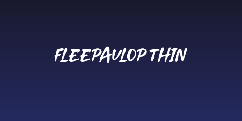Fleepavlop Thin Social Header
