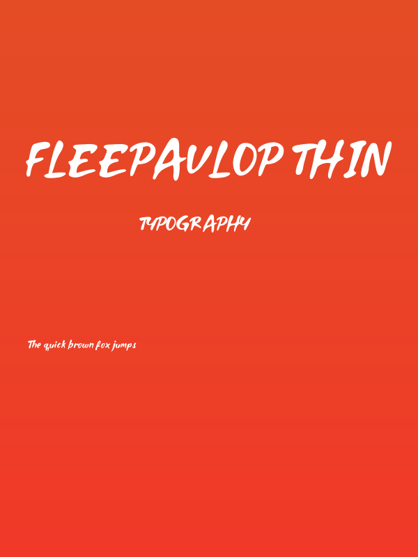 Fleepavlop Thin Poster