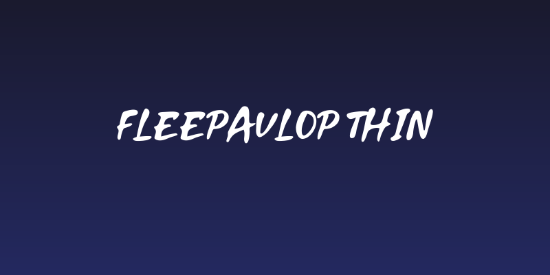Fleepavlop Thin Social Header