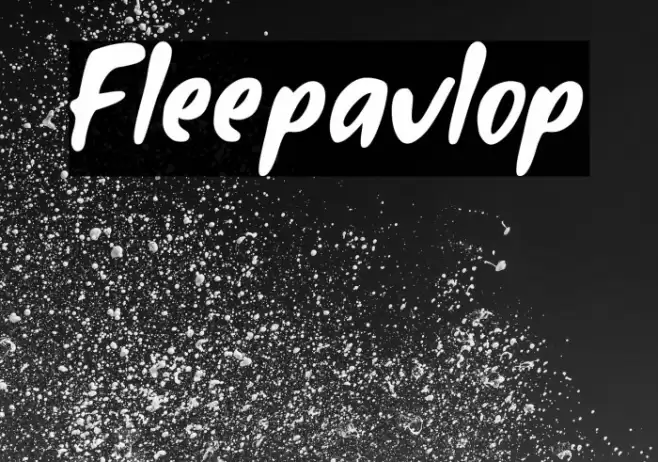 Fleepavlop Font examples